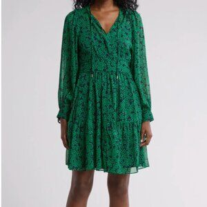 NWT Tommy Hilfiger Green Floral Long Sleeve Dress - Brunch/ First Communion